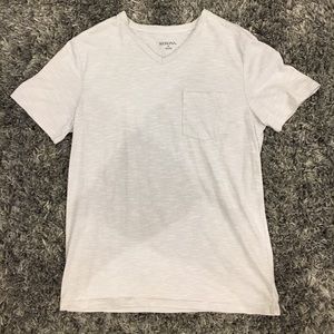 white merona men’s v-neck shirt